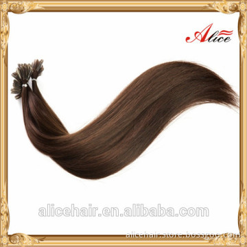 Wholesale double drawn remy russian nail tip hair extensions